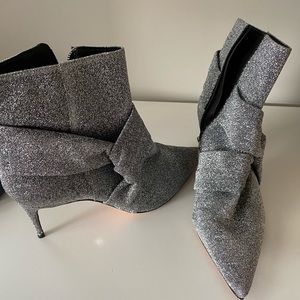 Schultz Silver Tinsel Booties